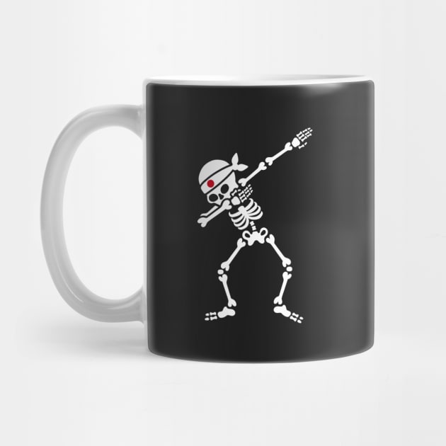 Dab skeleton kamikaze Japan Judo Karate Samurai by LaundryFactory